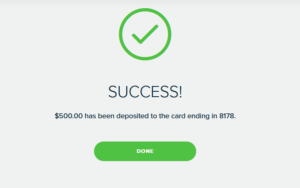 MoneyPak Deposit Success - $500 has been successfully deposited to the card - wwvv-moneypak.com